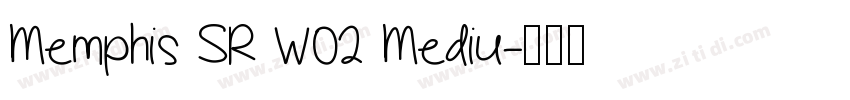 Memphis SR W02 Mediu字体转换
